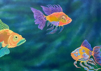 Rick Barrett art online – Fish underwater
